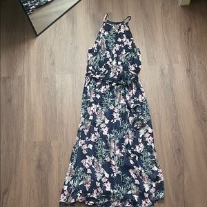 Everly Navy Floral Maxi Dress